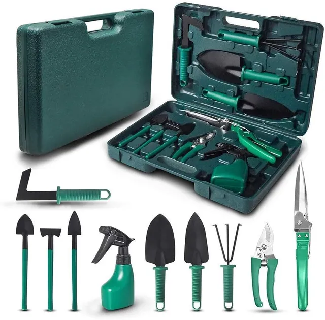 AMOVO Fox Garden kit de jardinagem 10 peças com maleta