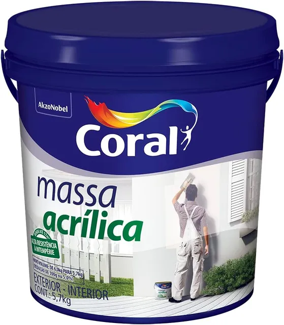 Coral Massa Acrílica Branca 5,7kg