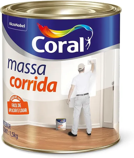 Coral Massa Corrida Branca 1,5kg