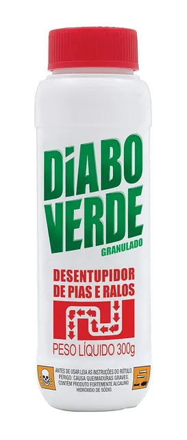 Diabo Verde Desentupidor de Pias e Ralos Granulado