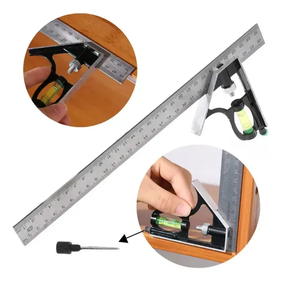 Esquadro Combinado com Nível