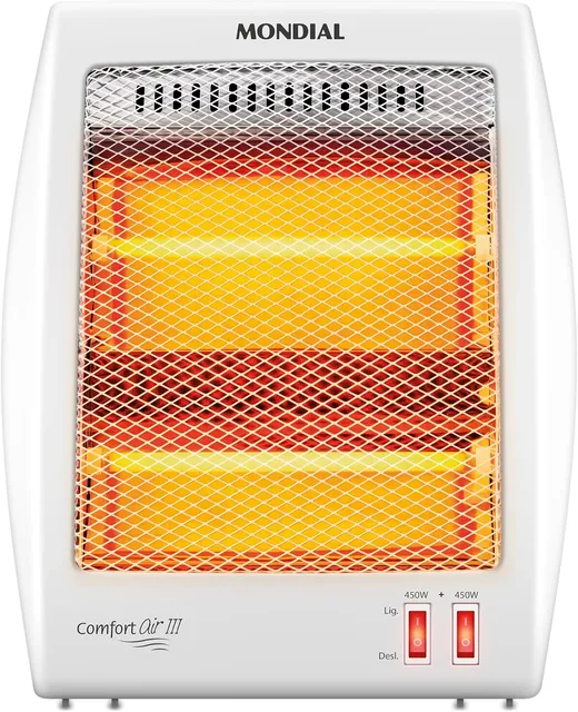 Aquecedor de quartzo Mondial Comfort Air III com grade protetora