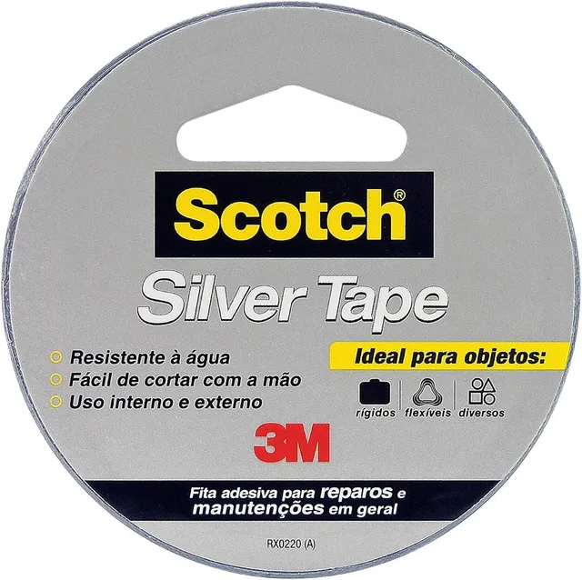 SCOTCH 3M fita Silver Tape de 45 mm por 5 metros