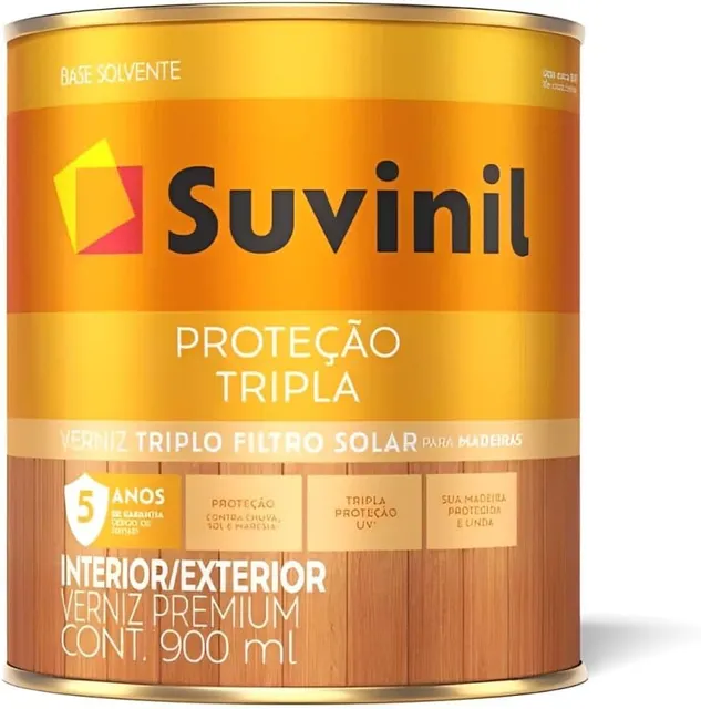 Verniz Suvinil Tripla Proteção com filtro solar, cor mogno