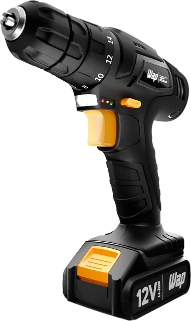 WAP Parafusadeira e Furadeira a Bateria Li-Ion 12V BPF 12K3 Black